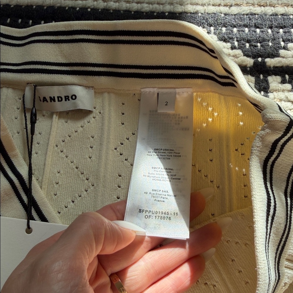 Nwt Sandro SANDRO
High-Waisted Knitted Tennis Skirt - Picture 6 of 6